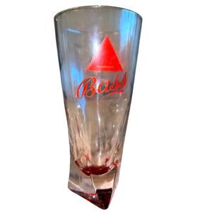 VINTAGE Bass Ale Beer Pint Glass Retro Red Triangle